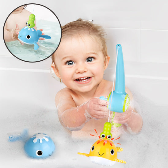 Jouets Aquatiques avec Filet de Pêche pour la Douche