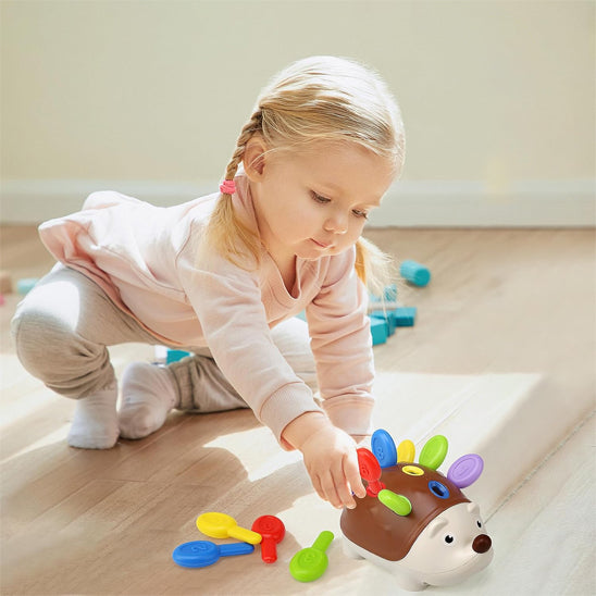 Jouet Sensoriel Motricité Fine Bebe Jeux Éducatif pour Apprendre à Compter et Les Couleurs