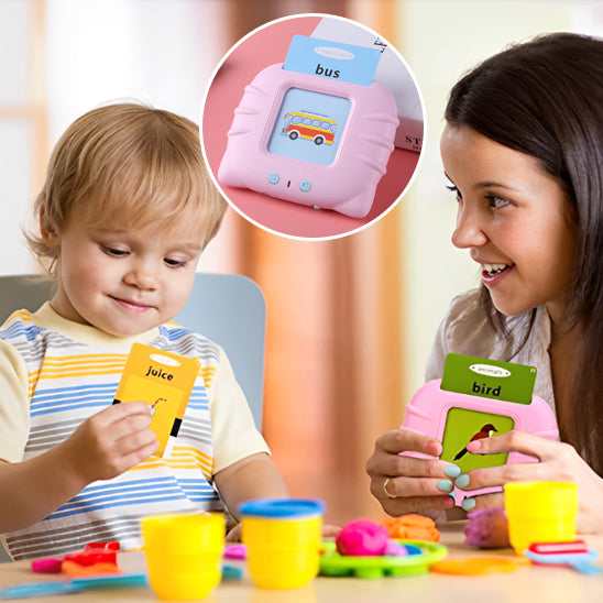 Cartes éducatives,Flash Jouets éducatifs pour Jeunes Enfants de 1 à 6 Ans, Jouets préscolaires pour écouter et Apprendre 224 Mots