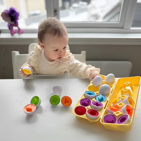 Oeufs Éducatifs Géométrique Jouets, Enfants