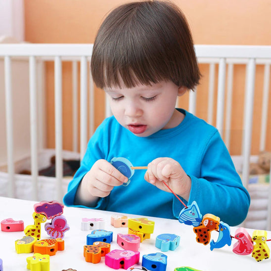 Jouet de Perles en Bois pour Enfants