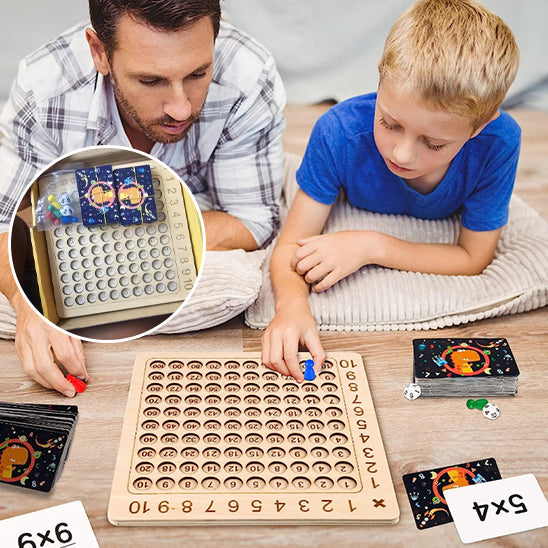 Planche d'apprentissage des mathématiques - Jeu éducatif en bois - Pour enfant