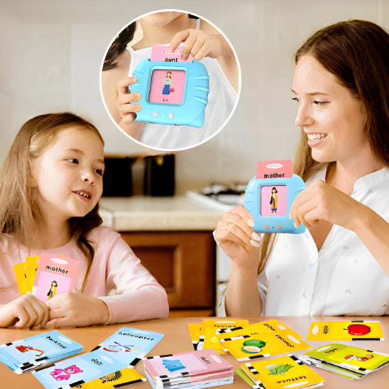 Cartes éducatives,Flash Jouets éducatifs pour Jeunes Enfants de 1 à 6 Ans, Jouets préscolaires pour écouter et Apprendre 224 Mots