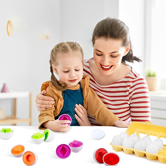 Oeufs Éducatifs Géométrique Jouets, Enfants