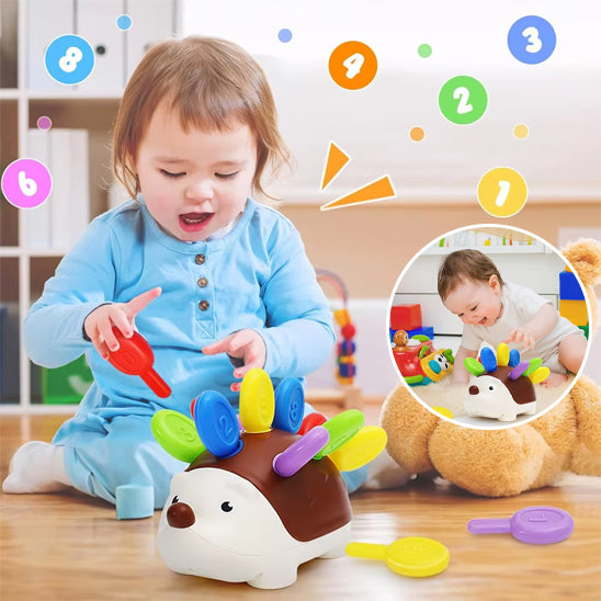 Jouet Sensoriel Motricité Fine Bebe Jeux Éducatif pour Apprendre à Compter et Les Couleurs