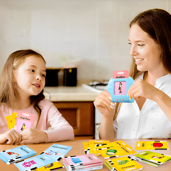 Cartes éducatives,Flash Jouets éducatifs pour Jeunes Enfants de 1 à 6 Ans, Jouets préscolaires pour écouter et Apprendre 224 Mots