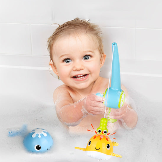 Jouets Aquatiques avec Filet de Pêche pour la Douche