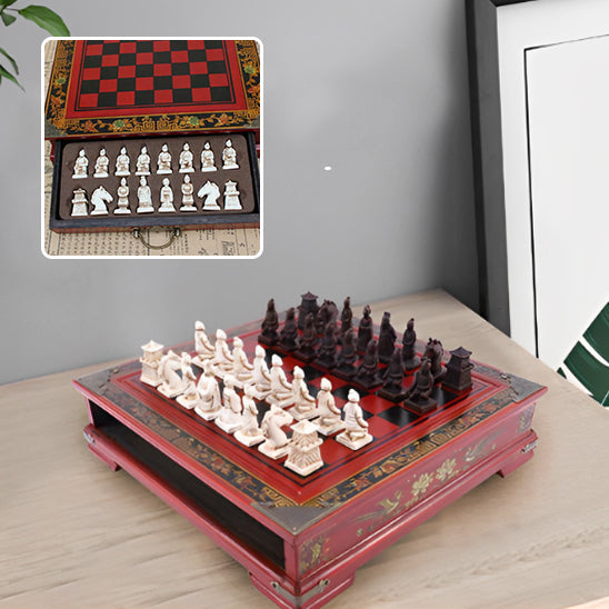 Échecs de collection vintage en bois